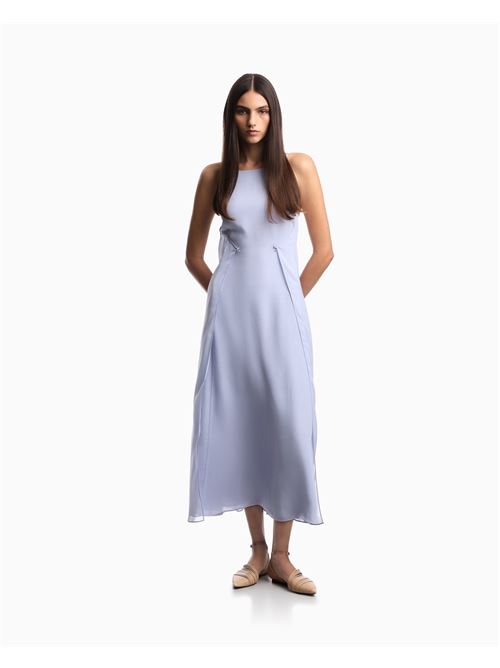 Long dress in techno georgette Emporio Armani | EW003215 AF10209.U9341